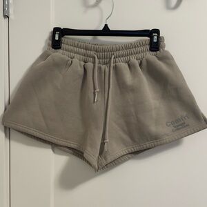 Brand New Comfrt Fleece Athletic Shorts - Taupe - women’s size Small